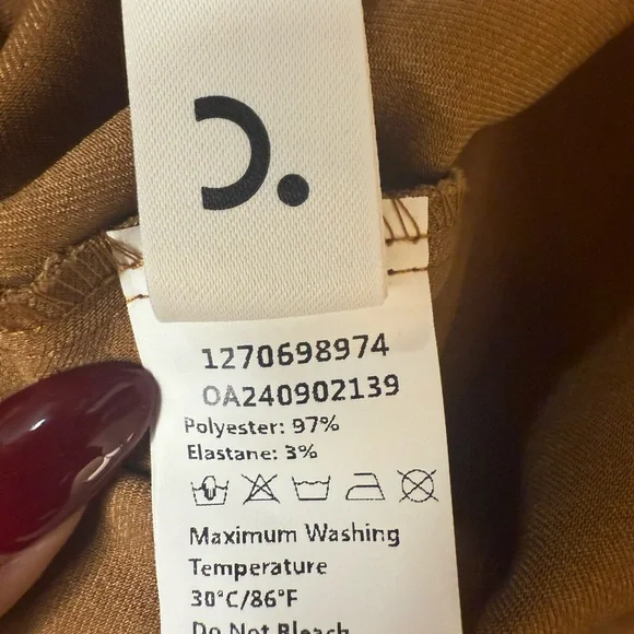 NWT Commense Minimalist midi Skirt with belt size XS - Picture 8 of 8